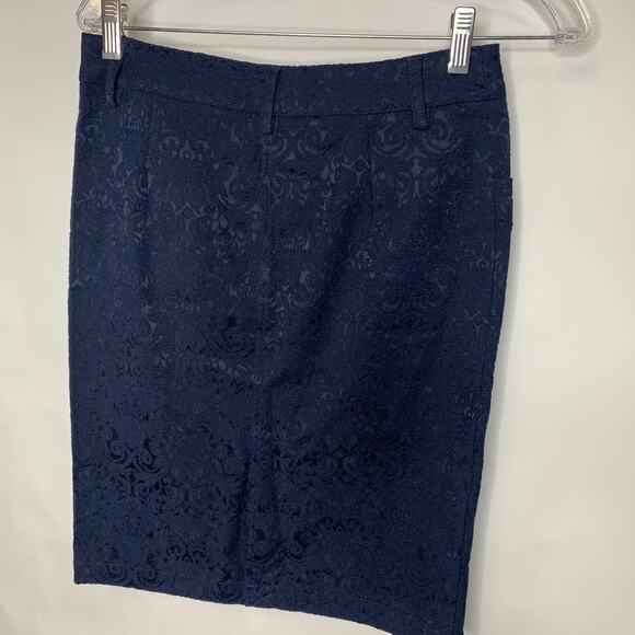 Blue Jacquard Woven Skirt Sz Small 28" Waist - Picture 2 of 6